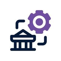 setting dual tone icon. Sleek and modern icon for websites and mobile apps. vector