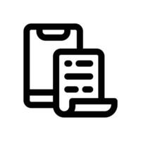 payment line icon. Clean and minimalist icon for websites and mobile apps. vector