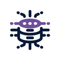 fintech data dual tone icon. Sleek and modern icon for websites and mobile apps. vector