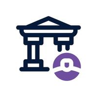account dual tone icon. Sleek and modern icon for websites and mobile apps. vector