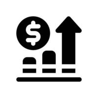 inflation glyph icon. Strong and solid icon for websites and mobile apps. vector