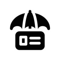 payment security glyph icon. Strong and solid icon for websites and mobile apps. vector