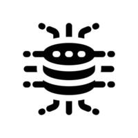 fintech data glyph icon. Strong and solid icon for websites and mobile apps. vector