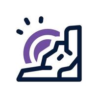 mining dual tone icon. Sleek and modern icon for websites and mobile apps. vector