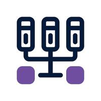 data server dual tone icon. Sleek and modern icon for websites and mobile apps. vector