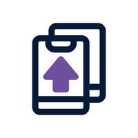 transaction dual tone icon. Sleek and modern icon for websites and mobile apps. vector