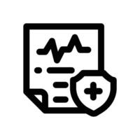 life insurance line icon. Clean and minimalist icon for websites and mobile apps. vector