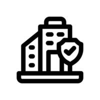 insurance company line icon. Clean and minimalist icon for websites and mobile apps. vector