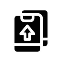 transaction glyph icon. Strong and solid icon for websites and mobile apps. vector