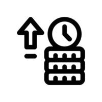 rise line icon. Clean and minimalist icon for websites and mobile apps. vector