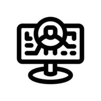 user line icon. Clean and minimalist icon for websites and mobile apps. vector