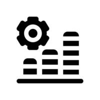 maintenance glyph icon. Strong and solid icon for websites and mobile apps. vector