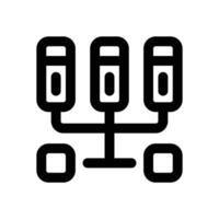 data server line icon. Clean and minimalist icon for websites and mobile apps. vector