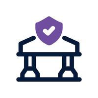 banking security dual tone icon. Sleek and modern icon for websites and mobile apps. vector