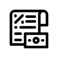 taxes line icon. Clean and minimalist icon for websites and mobile apps. vector