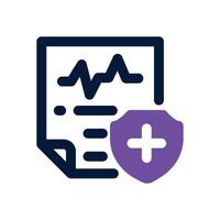 life insurance dual tone icon. Sleek and modern icon for websites and mobile apps. vector