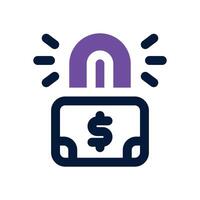 locked dual tone icon. Sleek and modern icon for websites and mobile apps. vector