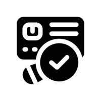 investigation glyph icon. Strong and solid icon for websites and mobile apps. vector