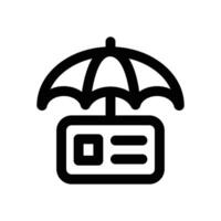 payment security line icon. Clean and minimalist icon for websites and mobile apps. vector