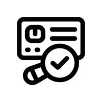 investigation line icon. Clean and minimalist icon for websites and mobile apps. vector