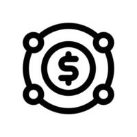 hedge fund line icon. Clean and minimalist icon for websites and mobile apps. vector