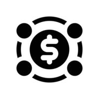 hedge fund glyph icon. Strong and solid icon for websites and mobile apps. vector