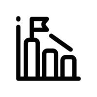 initial public offering line icon. Clean and minimalist icon for websites and mobile apps. vector