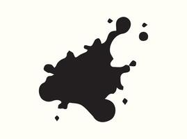 High-Contrast Ink Silhouette for Creative Use vector