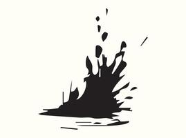 Dripping Ink Silhouette with a Bold Aesthetic vector