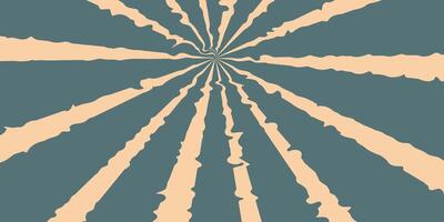 Psychedelic background. Wavy striped distorted wallpaper in retro style. vector