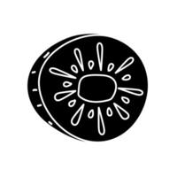 Modern abstract illustration of a round object with radiating lines and droplets vector