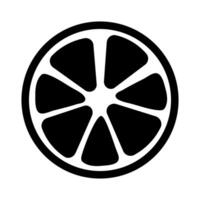 Fresh lemon slice reveals juicy segments and bright citrus appeal in black and white design vector