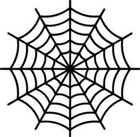 Spider Web Line Art - Perfect for Halloween Designs vector