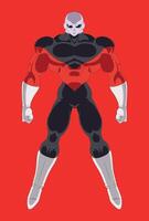 Full-color editable Jiren illustration ready to edit vector