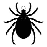a black tick on a white background. vector