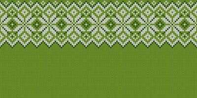 Ugly Christmas Sweater Party. Wide background. Knitwear texture. Template with empty place for text. Seamless pattern with snowflakes for holiday design. Winter knitted wool illustration. vector