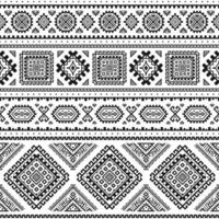 Ethnic seamless pattern. Aztec geometric background. Tribal print. Navajo fabric. Modern abstract wallpaper vector
