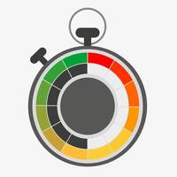 Time indicator. Stopwatch, countdown timer. Time animation. vector