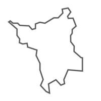 Roraima State of Brazil map vector