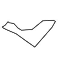 Alagoas State of Brazil, map design in gray line vector