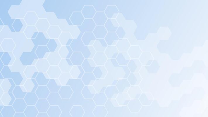 Abstract hexagon shape background on light blue color