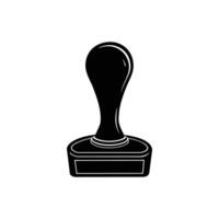 Seal of Approval A simple yet impactful black and white illustration of a classic stamp, symbolizing agreement, validation, or official status. vector