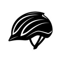 Safety First An illustration of a sleek, black helmet. Perfectly designed to protect and support vector