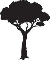 Tree Silhouette. Nature and Environment vector