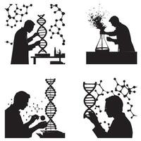 A Lab Experiment Scene vector