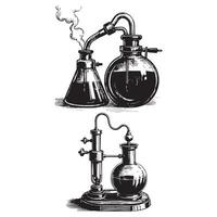 The Silhouette of Lab Experiments vector