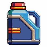 Retro Pixel Art Detergent Bottle Illustration for Digital Graphics vector