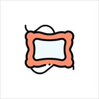 A cartoon frame with a blank space in it vector