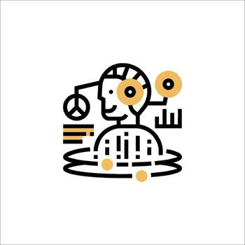 un hombre es sentado en un piscina de agua con un computadora vector