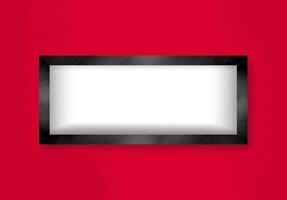 Horizontal size wooden frame vector